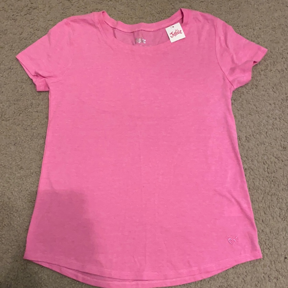 new with tags, pink justice shirt